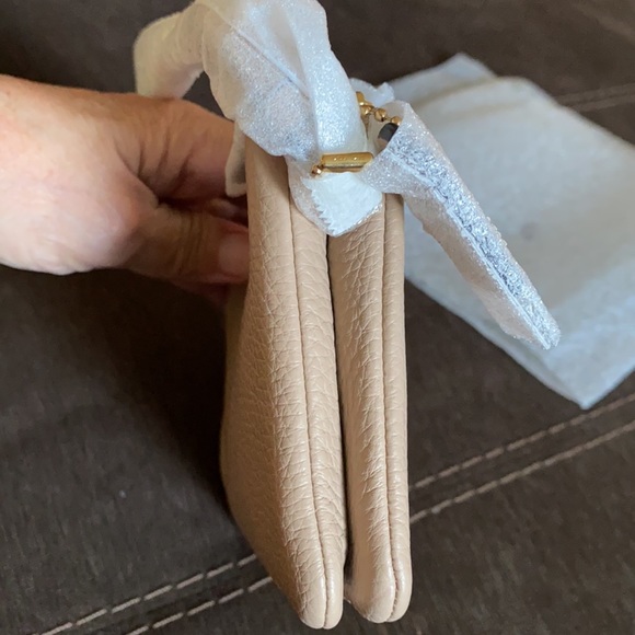 Coach Double corner zip wristlet in pebble leather - Picture 9 of 11